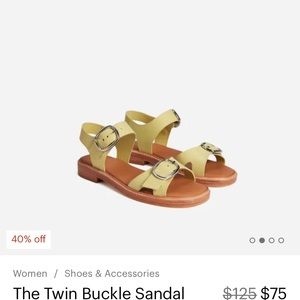Everlane buckle sandals